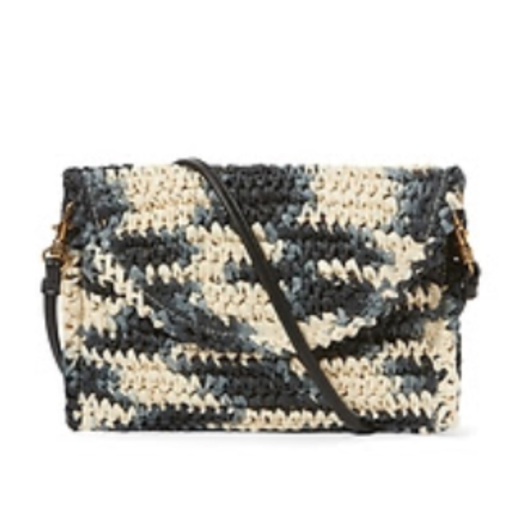 Straw Crossbody Clutch